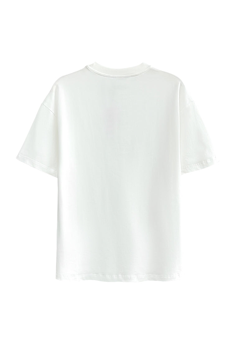 Men Short-Sleeve Fashion Tee - White - H2M763