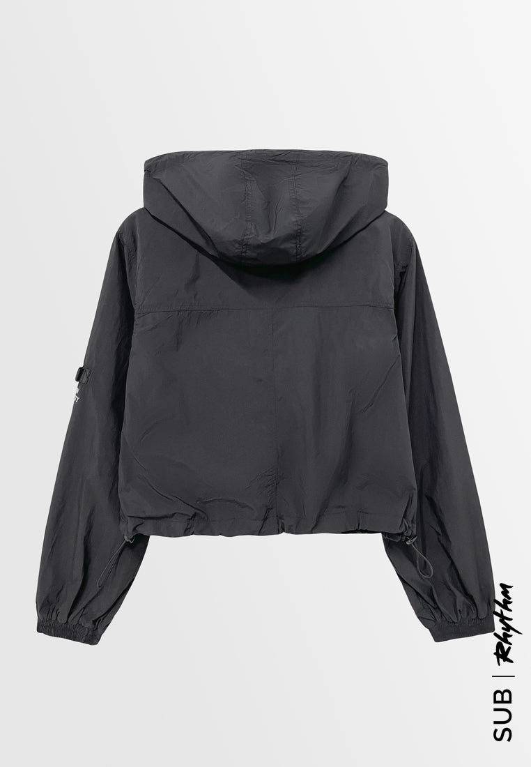 Women Hoodies Jacket - Black - H2W551