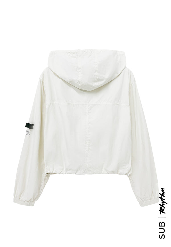 Women Hoodies Jacket - White - H2W552