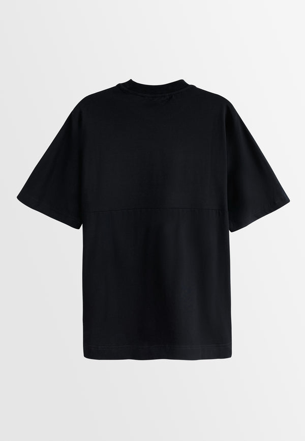 Men Short-Sleeve Fashion Tee - Black - H2M467