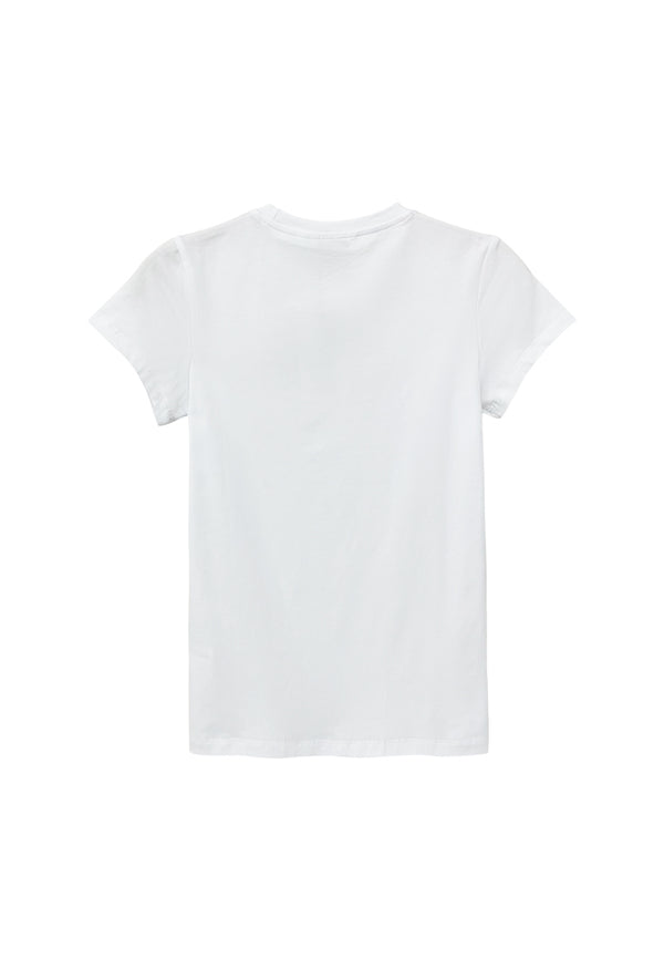 Women Short-Sleeve Graphic Tee - White - S3W642