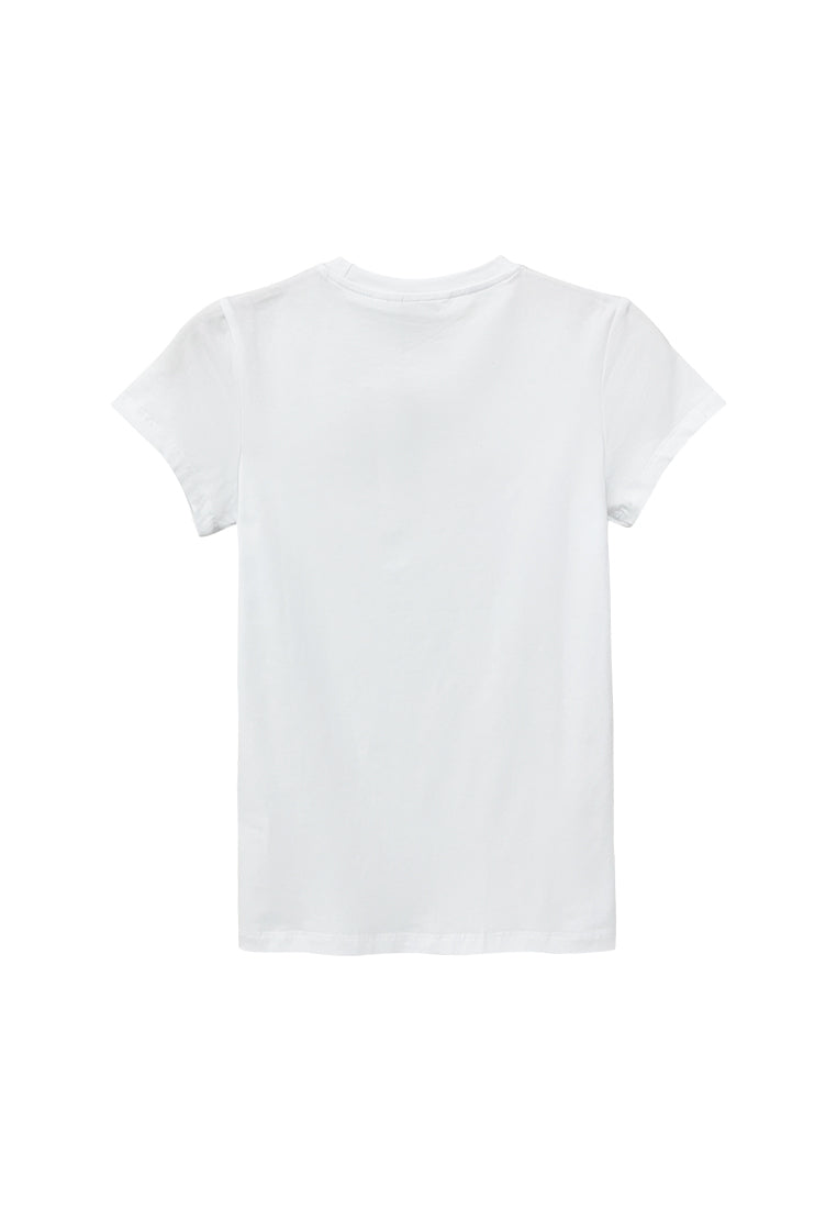 Women Short-Sleeve Graphic Tee - White - S3W642
