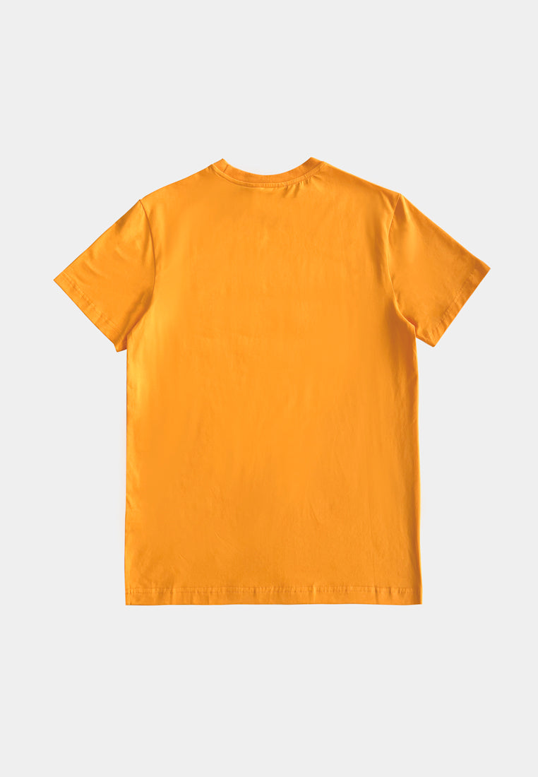 Men Short-Sleeve Graphic Tee - Orange - F2M331