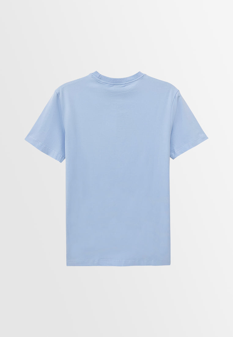Men Short-Sleeve Graphic Tee - Light Blue - S3M615