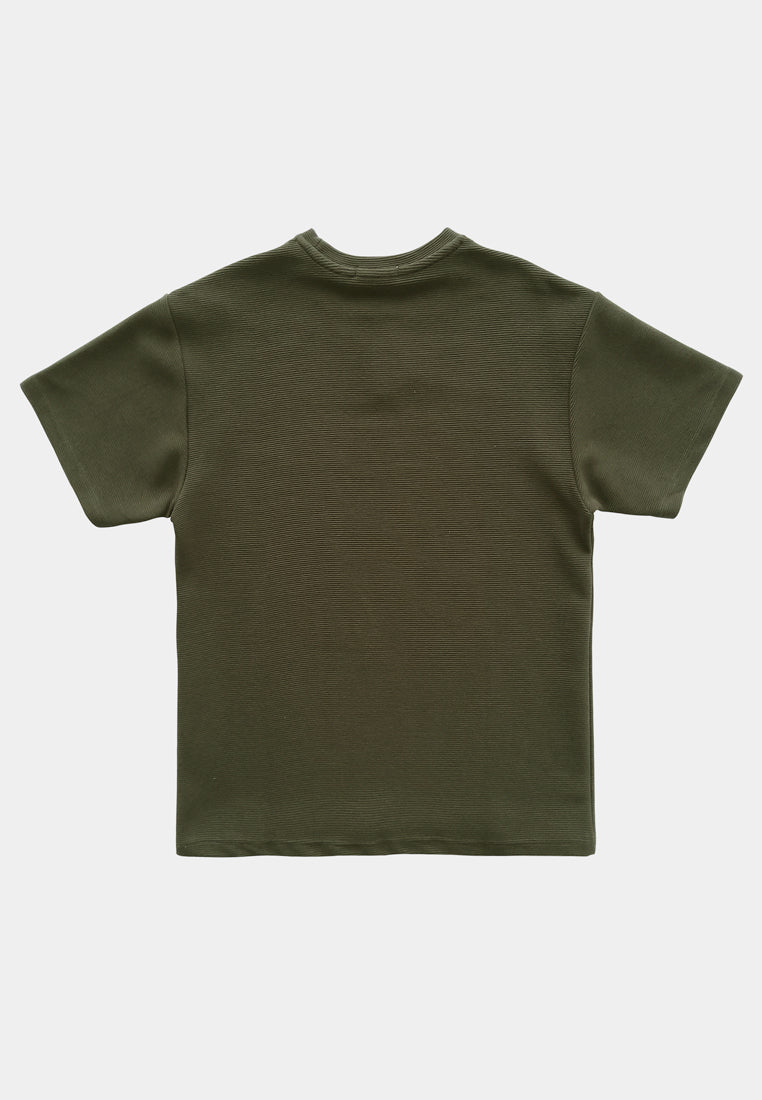 Men Short-Sleeve Fashion Tee - Dark Green - F2M264