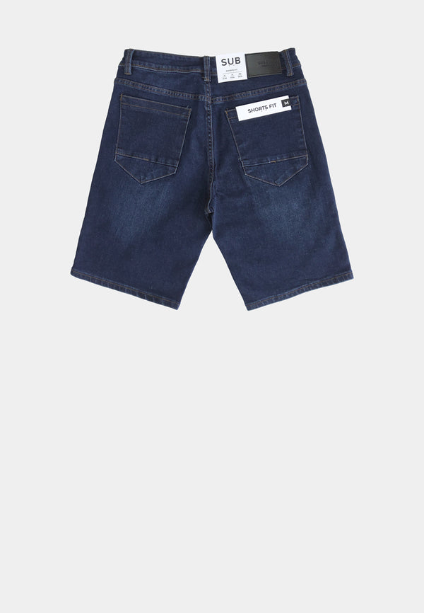 Men Short Jeans - Dark Blue - S2M053