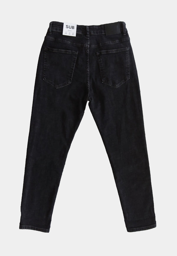 Men Slim Fit Long Jeans - Dark Grey - H1M143