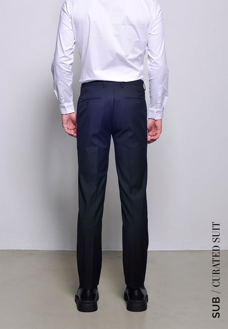 Men Slim Fit Suit Trousers - Black - H2M694