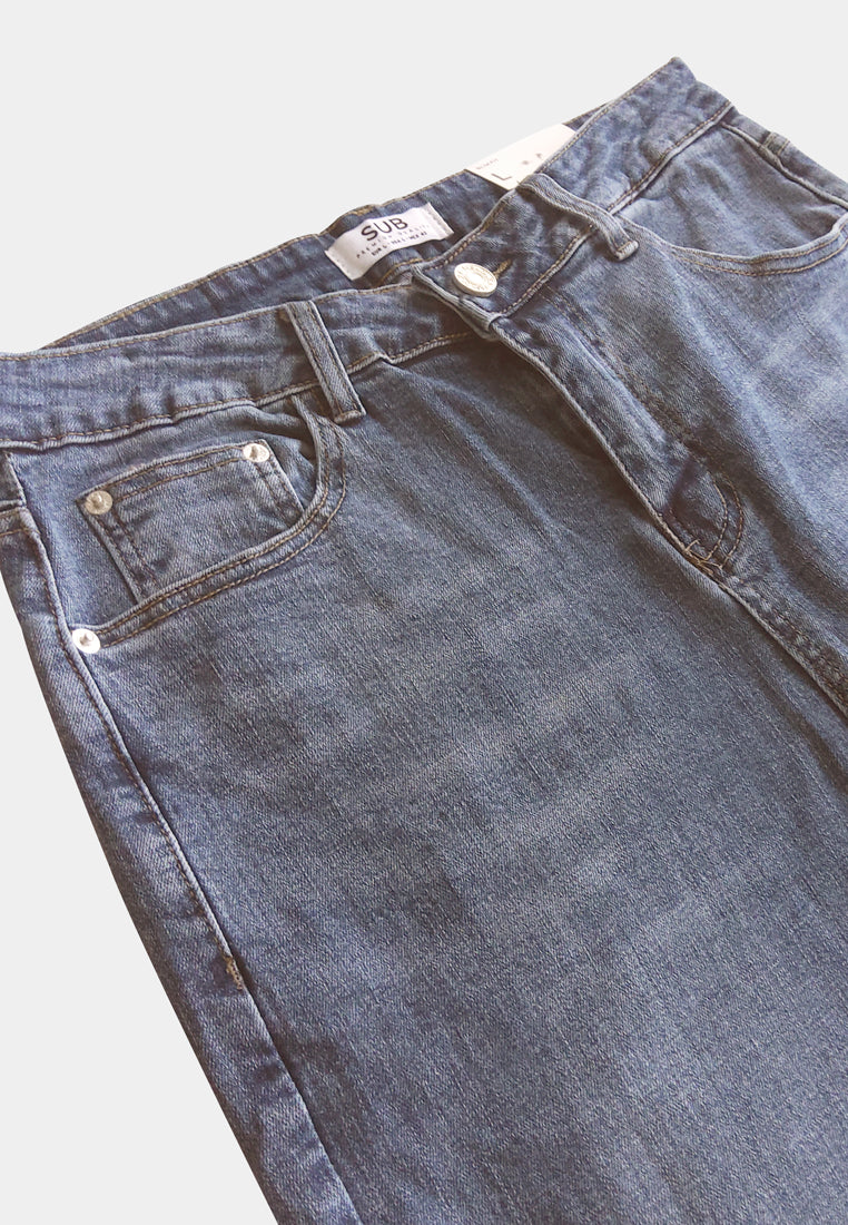 Men Skinny Fit Long Jeans - Blue - F2M358