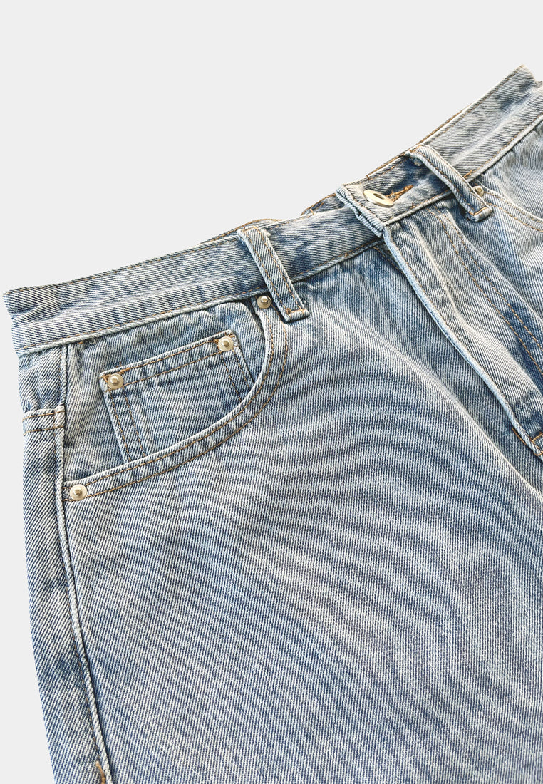 Women Short Jeans - Light Blue - F2W386