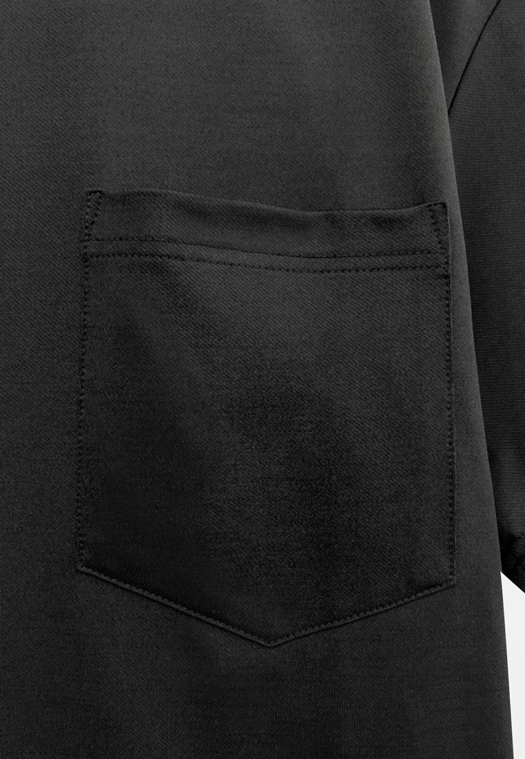 Men Short-Sleeve Fashion Tee - Black - H2M734