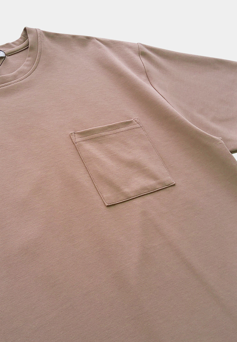 Men Short-Sleeve Fashion Tee - Dark Pink - F2M261