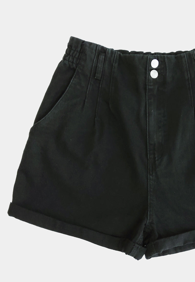 Women Short Jeans - Black - M1W069