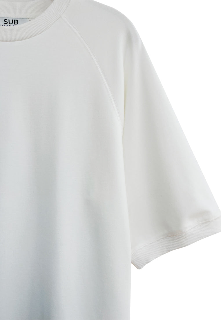 Men Short-Sleeve Oversized Fashion Tee - White - H2M788