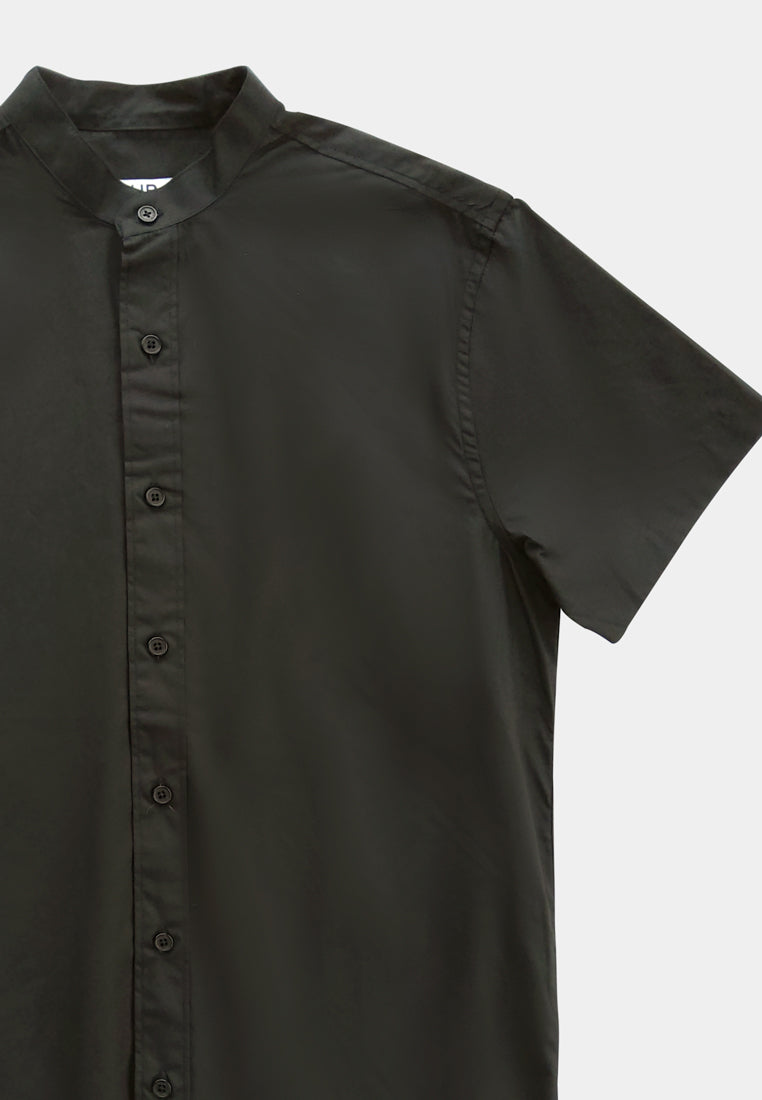 Men Short-Sleeve Shirt - Black - M2M284