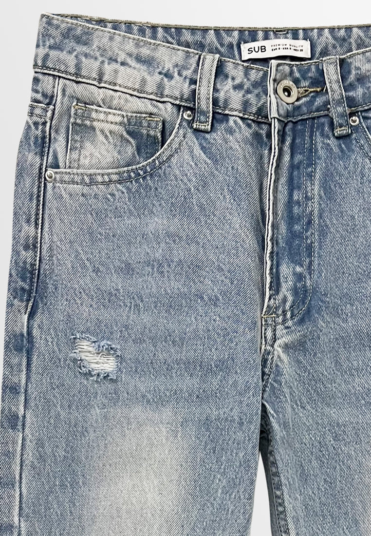 Women Slim Fit Long Jeans - Light Blue - S3W610