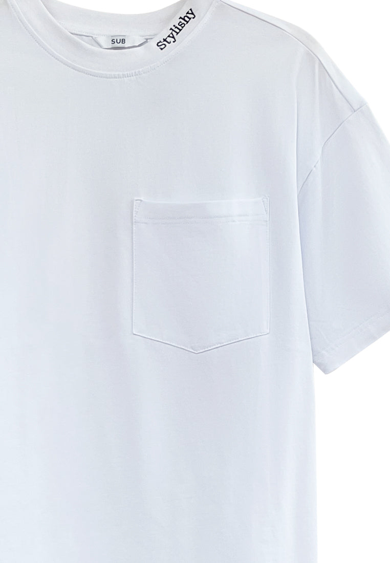 Men Short-Sleeve Fashion Tee - White - H2M469