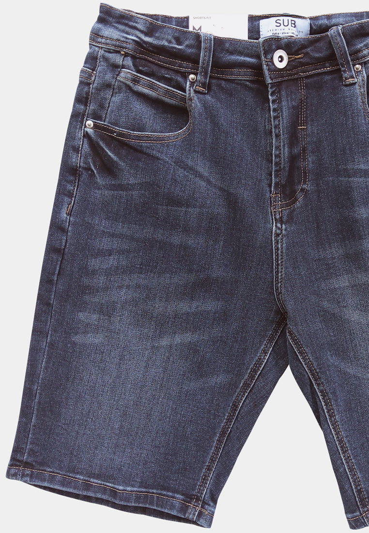 Men Short Jeans - Dark Blue - H0M671
