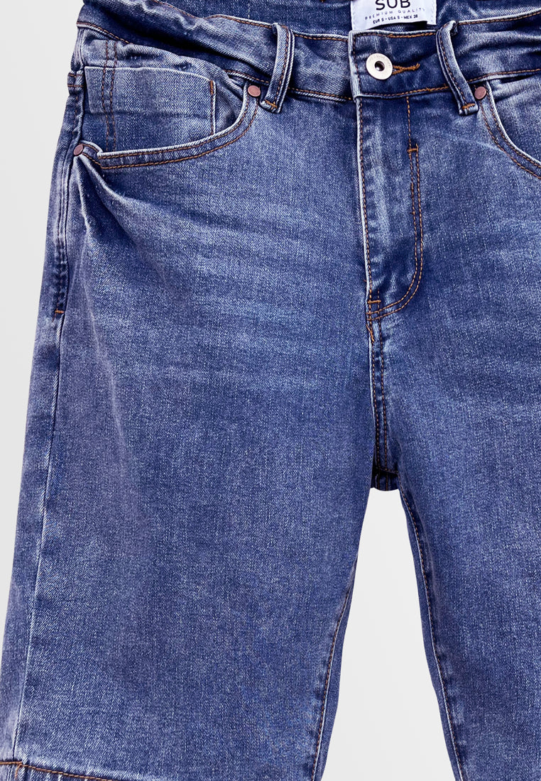 Men Short Jeans - Blue - H2M428