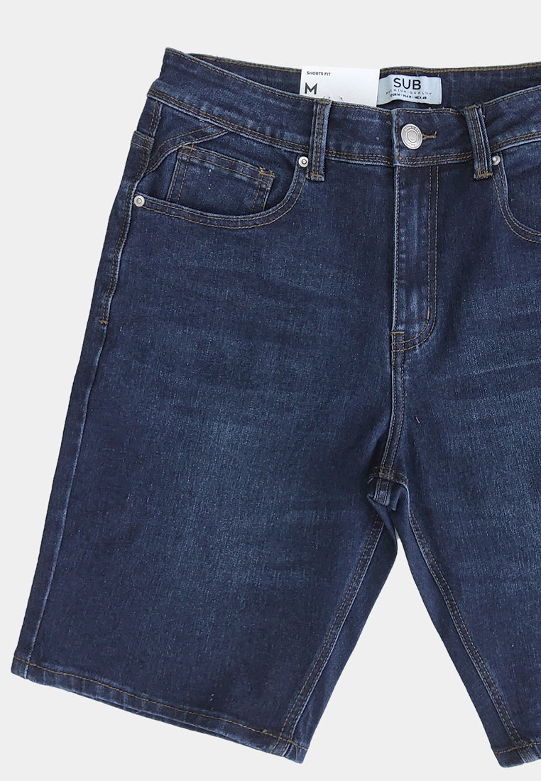 Men Short Jeans - Dark Blue - S2M053