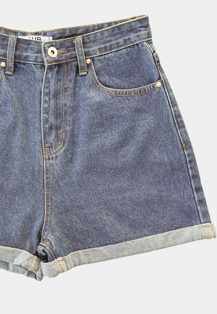 Women Short Jeans - Blue - F2W385