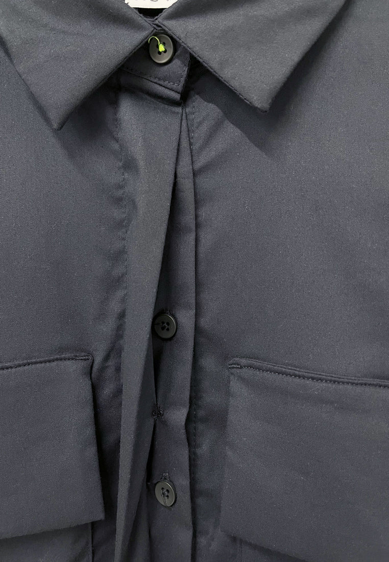 Women Short-Sleeve Shirt - Black - S3W603