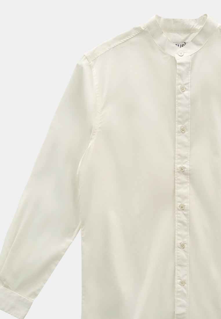 Men Long-Sleeve Shirt - White - M2M291