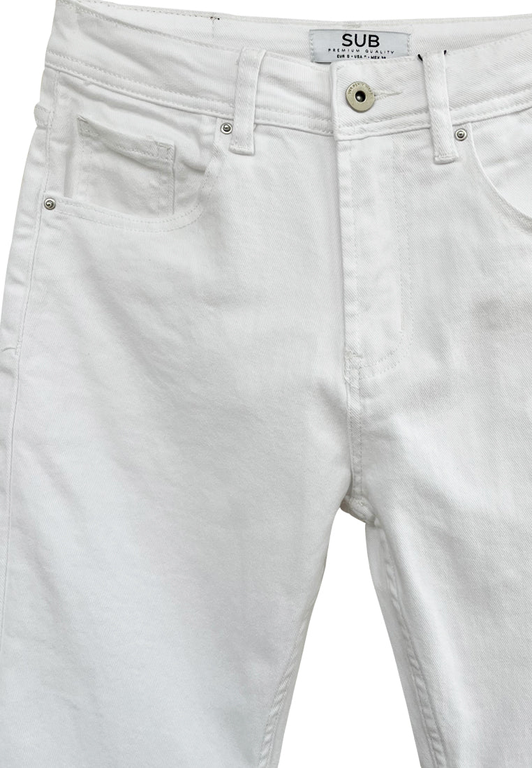 Men Short Jeans - White - REM782