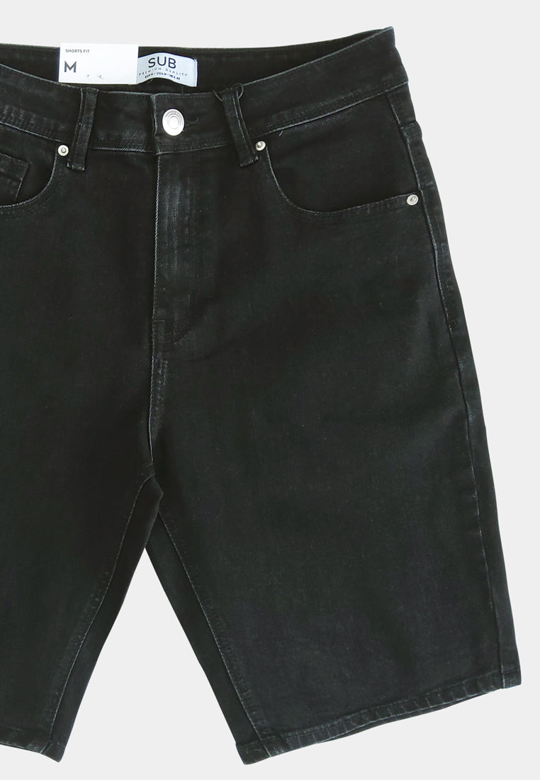 Men Short Jeans - Black - S2M052