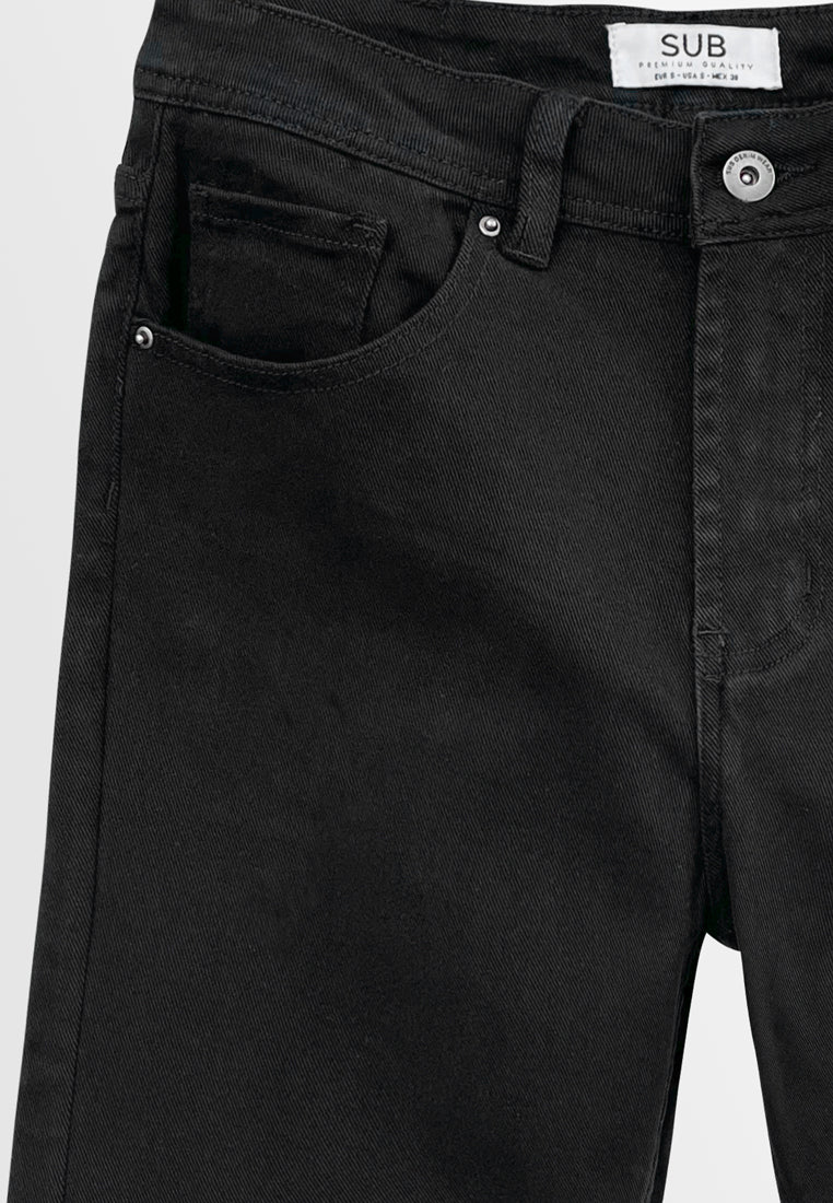Men Short Jeans - Black - REM781