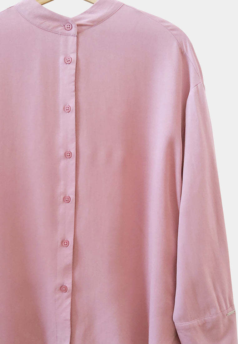 Women Long-Sleeve Shirt - Pink - M2W336