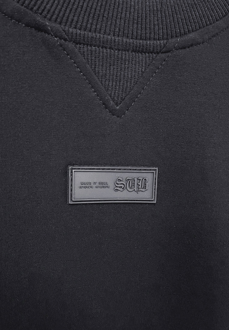 Women Long-Sleeve Sweatshirt - Black - H2W665