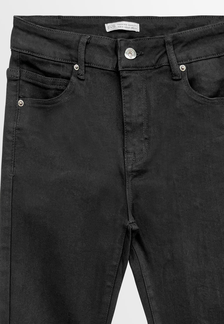 Women Skinny Fit Long Jeans - Black - H2W482