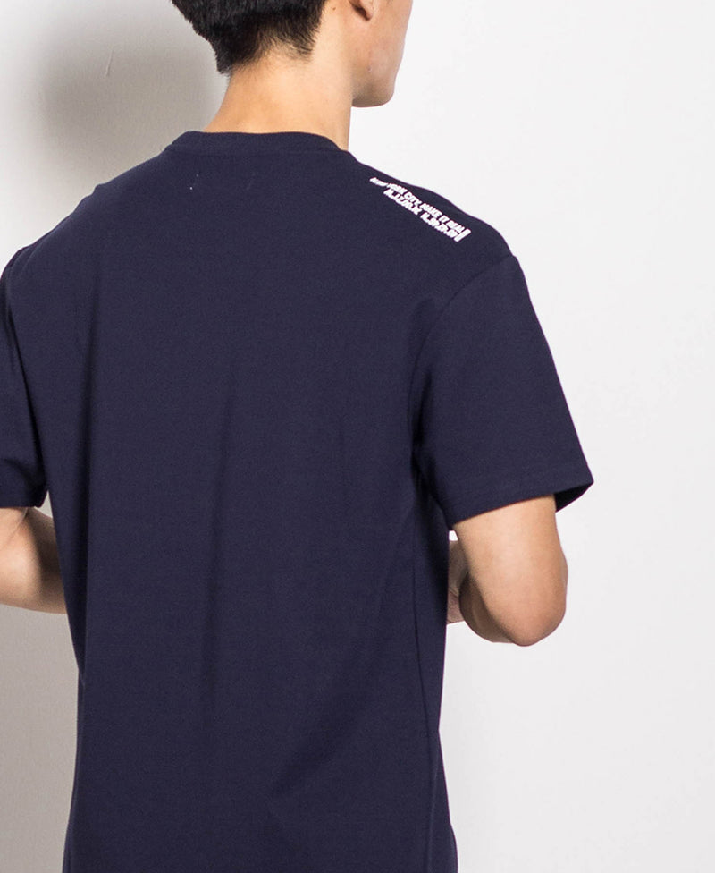 Men Oversized Fashion Tee With Pocket - Navy - H0M658