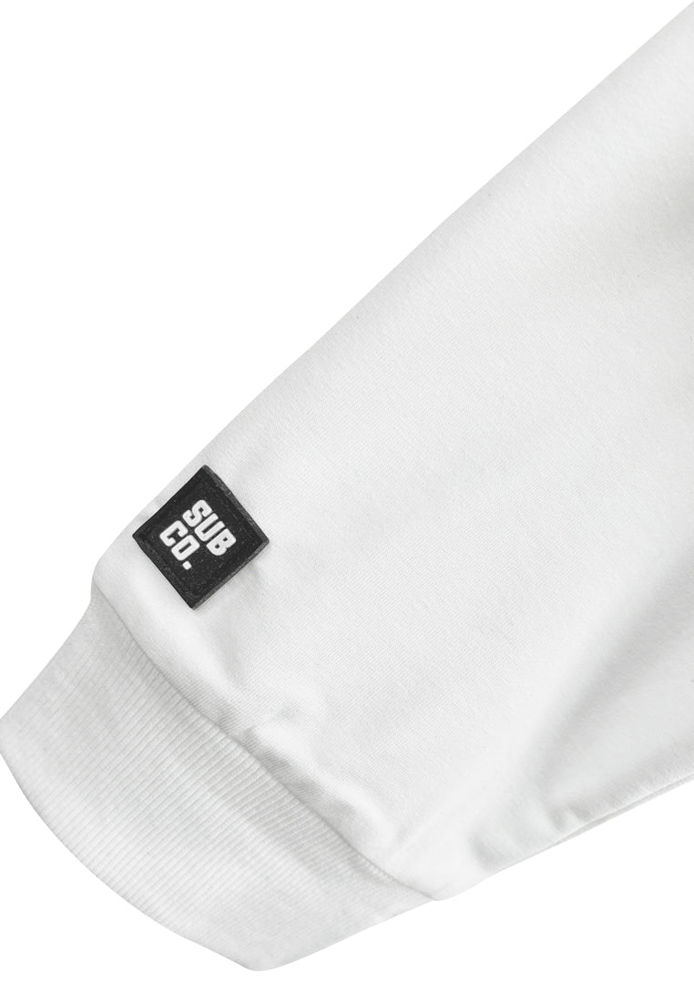 Women Turtleneck Long-Sleeve Sweatshirt - White - H2W528