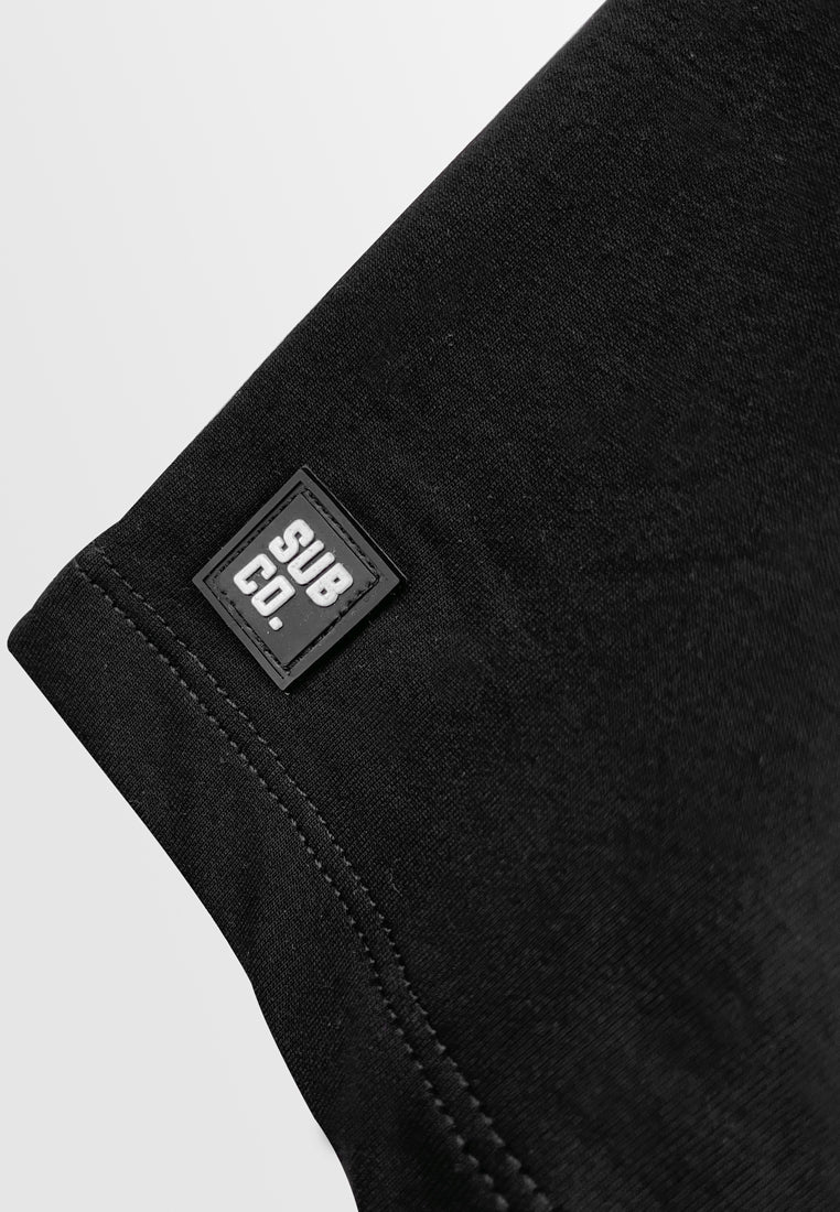 Women Short-Sleeve Sweatshirt - Black - H2W530