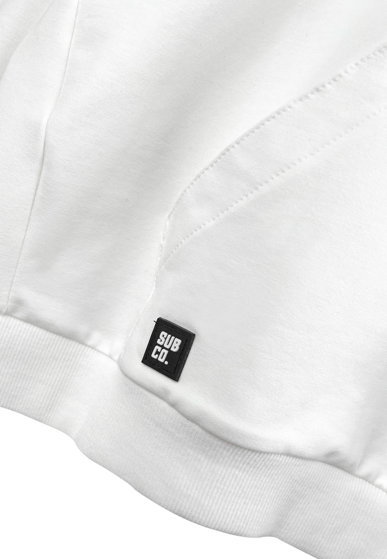 Women Long-Sleeve Sweatshirt Hoodies - White - H2W567