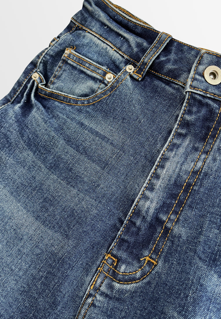 Women Short Jeans - Blue - H2W434