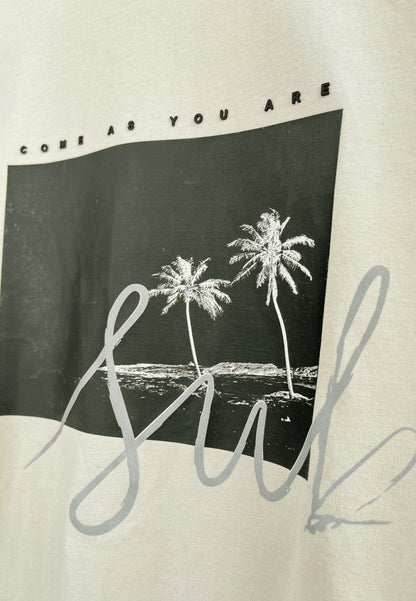 Men Short-Sleeve Graphic Tee - Khaki - H2M366