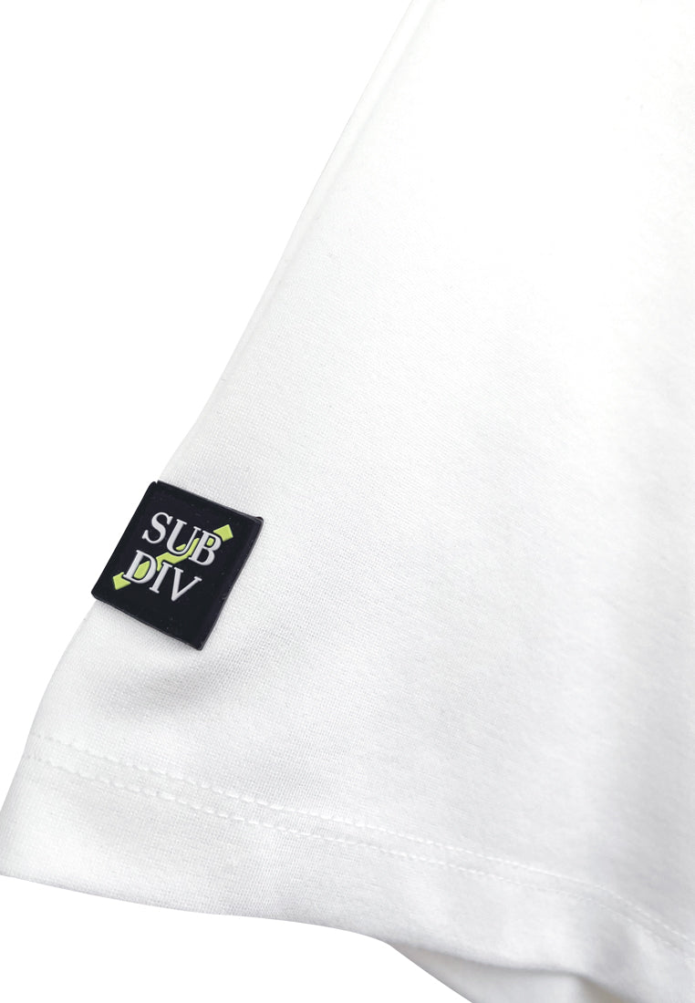 Men Short-Sleeve Fashion Tee - White - H2M481