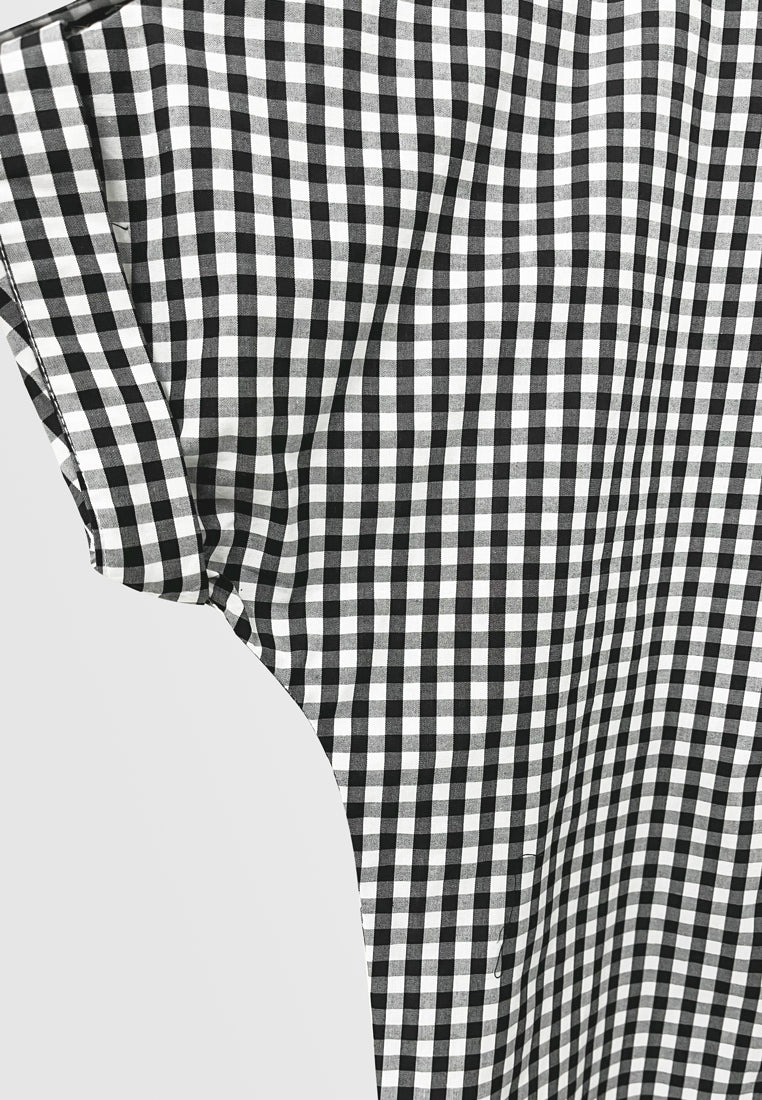 Men Short-Sleeve Oversized Shirt - Black - S3M563