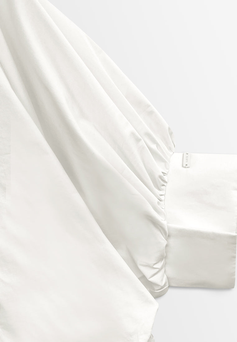 Women Woven Blouse - White - H2W433