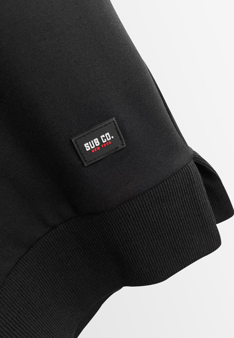 Men Short-Sleeve Oversized Fashion Tee - Black - H2M610
