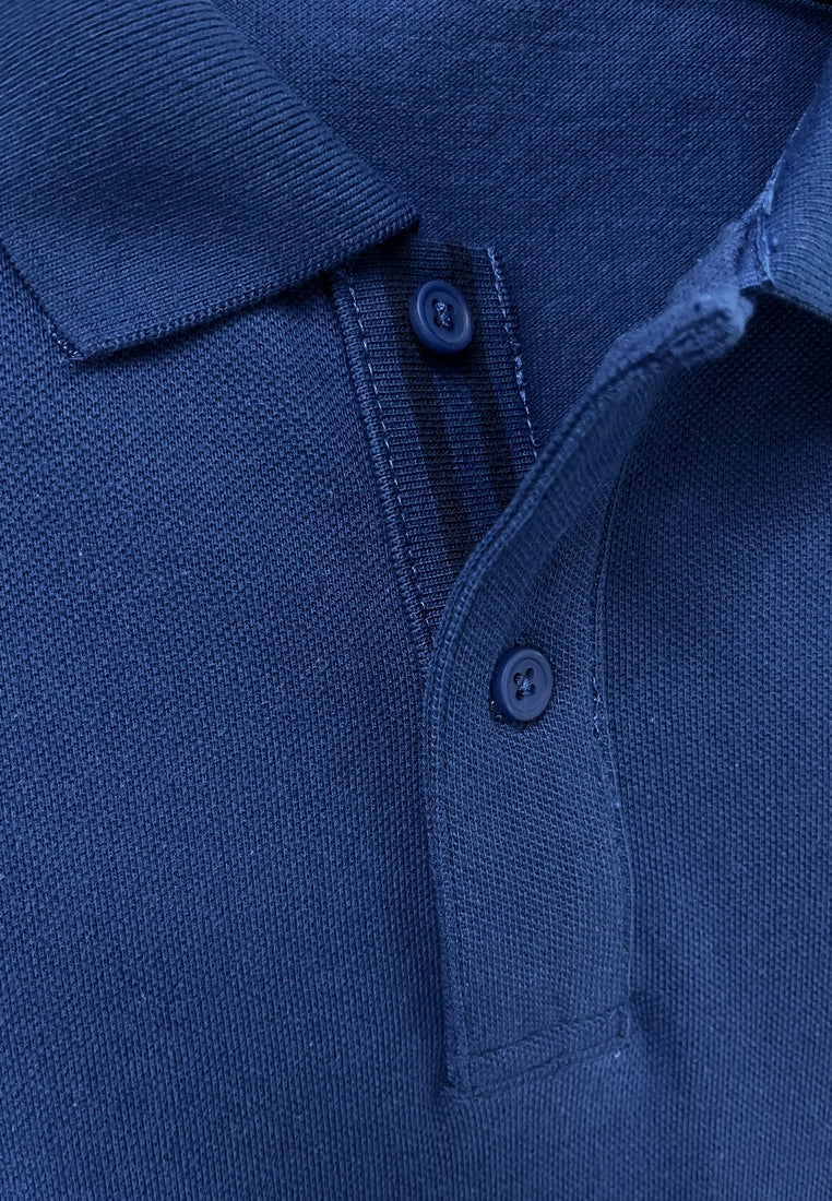 Men Short-Sleeve Fashion Polo Tee - Blue - S3M581