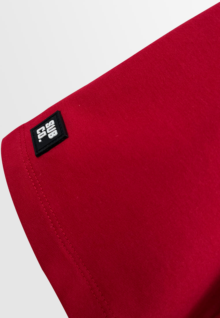 Women Short-Sleeve Sweatshirt - Red - H2W529