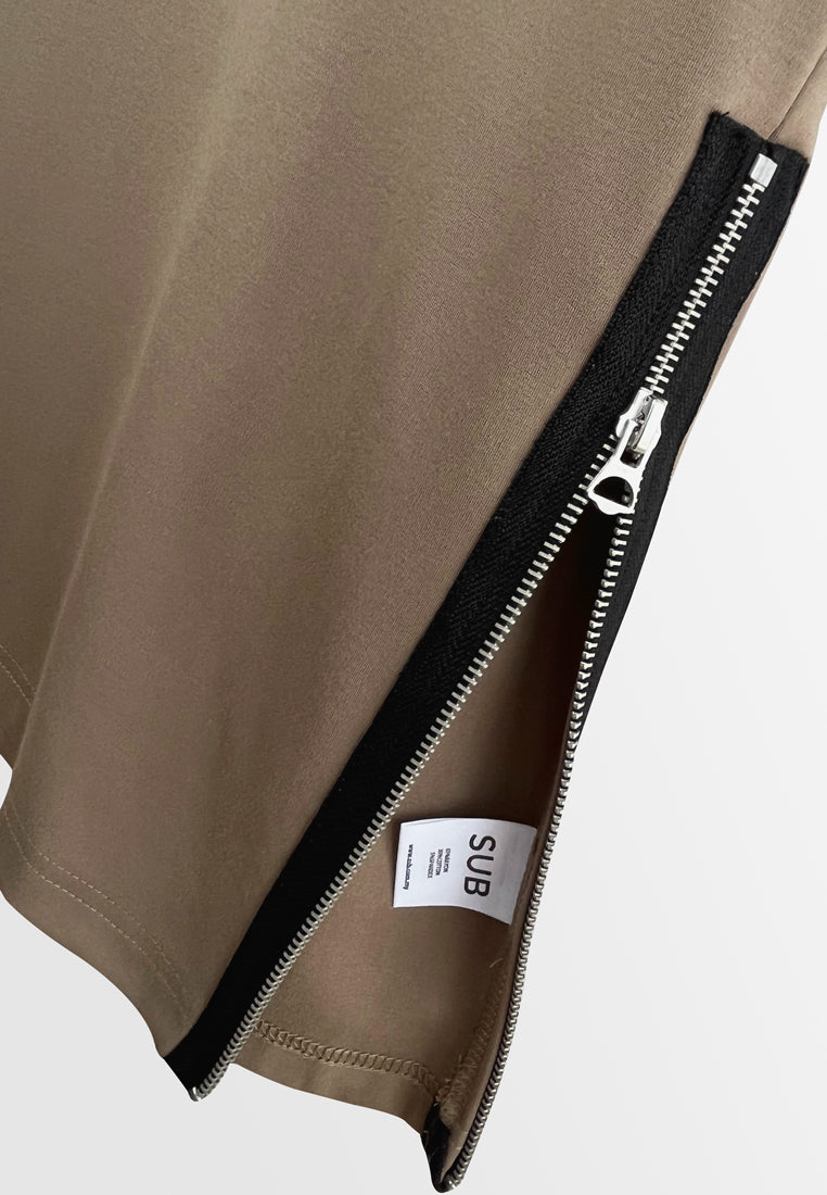 Men Short-Sleeve Fashion Tee - Khaki - H2M455