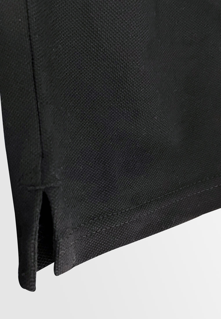 Men Short-Sleeve Fashion Polo Tee - Black - S3M624
