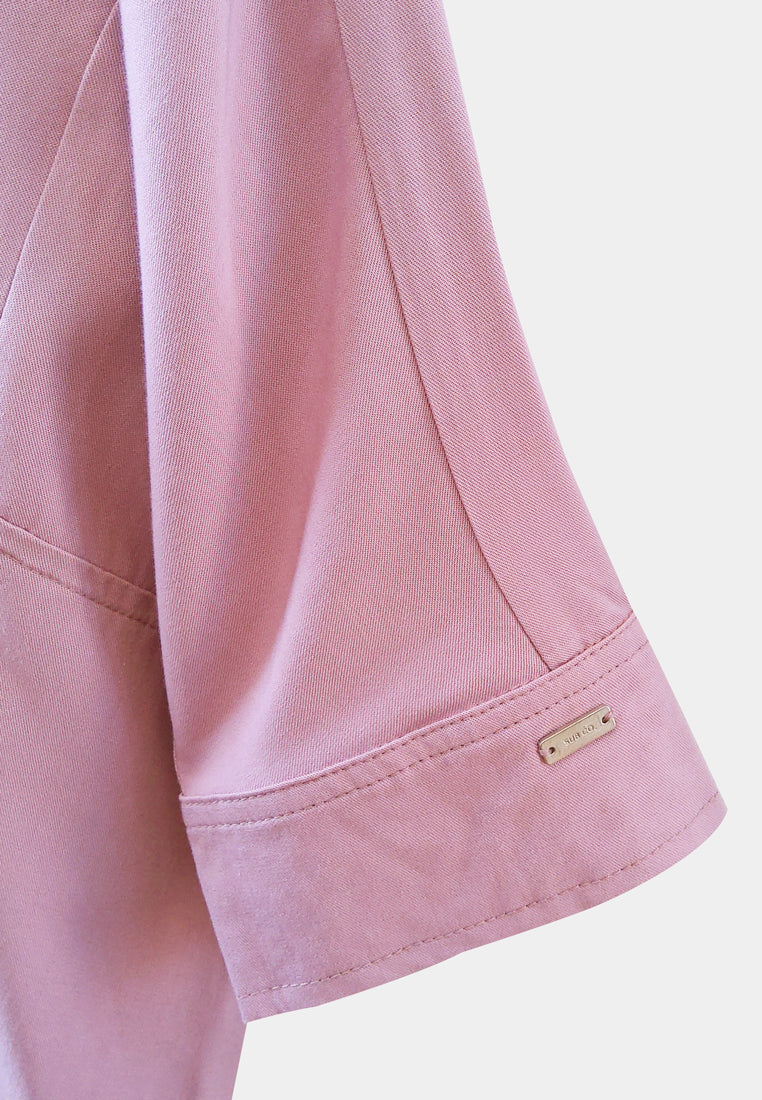 Women Long-Sleeve Shirt - Pink - M2W333