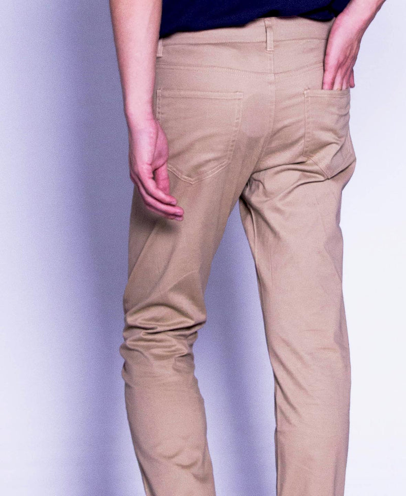 Men Long Pants - Khaki - F9M072