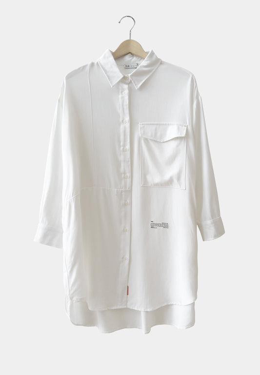 Women Long-Sleeve Fashion Shirt - White - S2W287